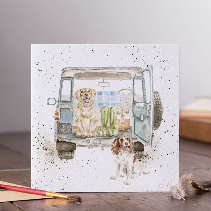 Wrendale Designs "Paws for a Picnic" Labrador & Spaniel Card